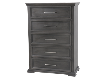 Modern 5 Drawer Gray Chest