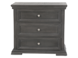 Modern Gray 3 Drawer Nightstand