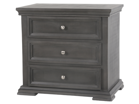 6-Piece Gray Upholstered Panel Bedroom Set with Dresser, Mirror & Nightstand - view 9