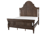 Honeywood Rustic Solid wood 6-Piece Bedroom Set with Arched Headboard, Dresser, Mirror & Nightstand