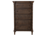 Honeywood Rustic Solid wood 5-Drawer Chest