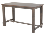 Counter Height Dining Set with Table, Chairs & Bench – Gray Upholstered