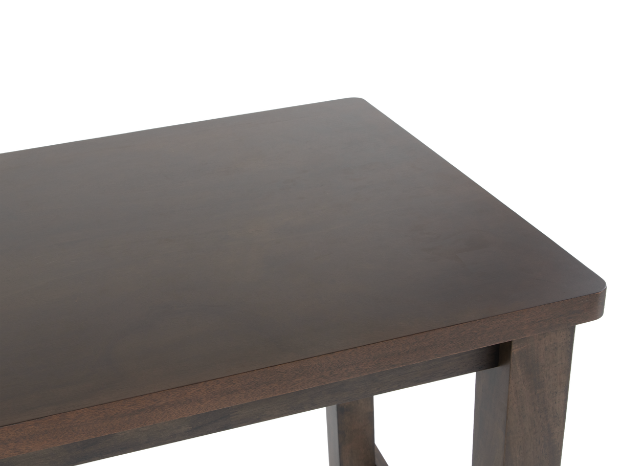 Counter Height Dining Set with Table, Chairs & Bench – Gray Upholstered