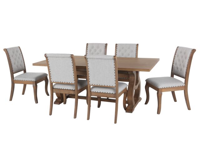 7 Piece Dining Room Set by Mollai Collections | Bel Furniture