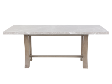 7 Piece Dining Room Set with real marble top by Mollai Collections | Bel Furniture