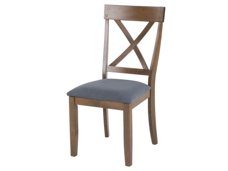 Oak Double-Pedestal 11-Piece Extension Dining Set with X-Back Chairs - view 7