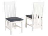 Parisian Elegance 7-Piece Dining Set with Black Top and White Pedestal Base