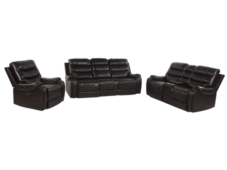 3 PIECE POWER RECLINING LIVING ROOM SET by Sara Collections | Bel Furniture
