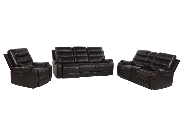 3 PIECE POWER RECLINING LIVING ROOM SET by Sara Collections | Bel Furniture