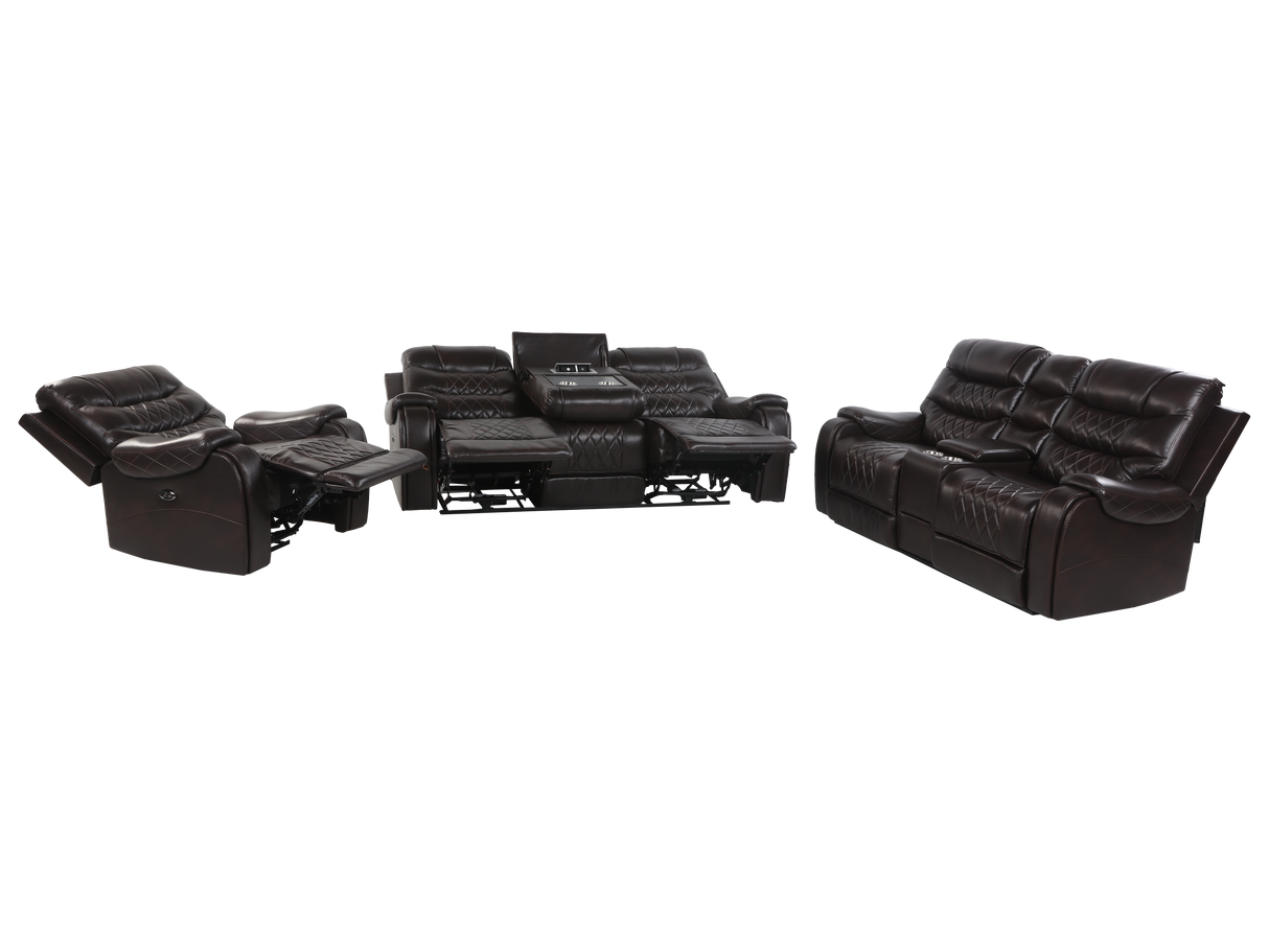 3 PIECE POWER RECLINING LIVING ROOM SET by Sara Collections | Bel Furniture