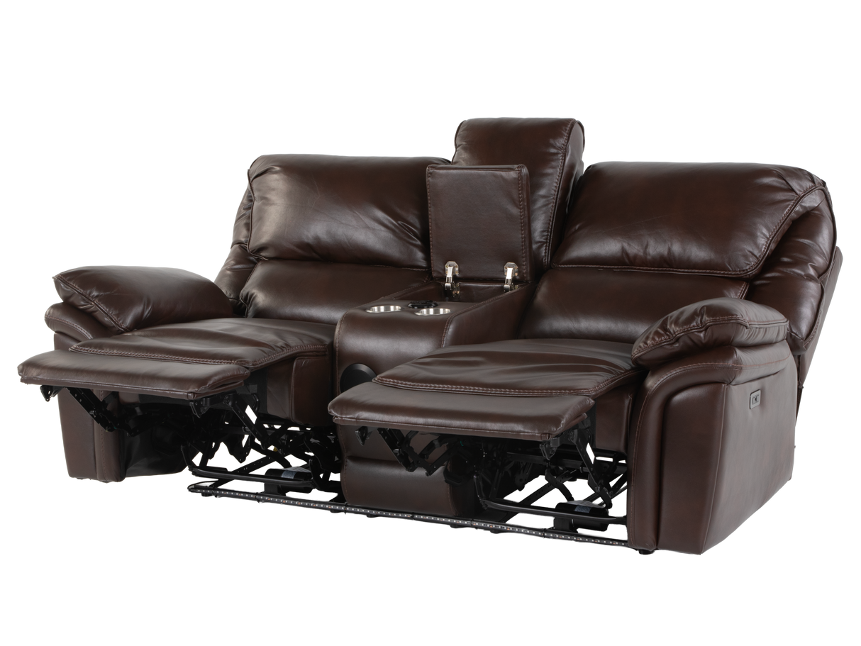 3 Piece Modern Power Reclining Living Room Set with LED Lighting