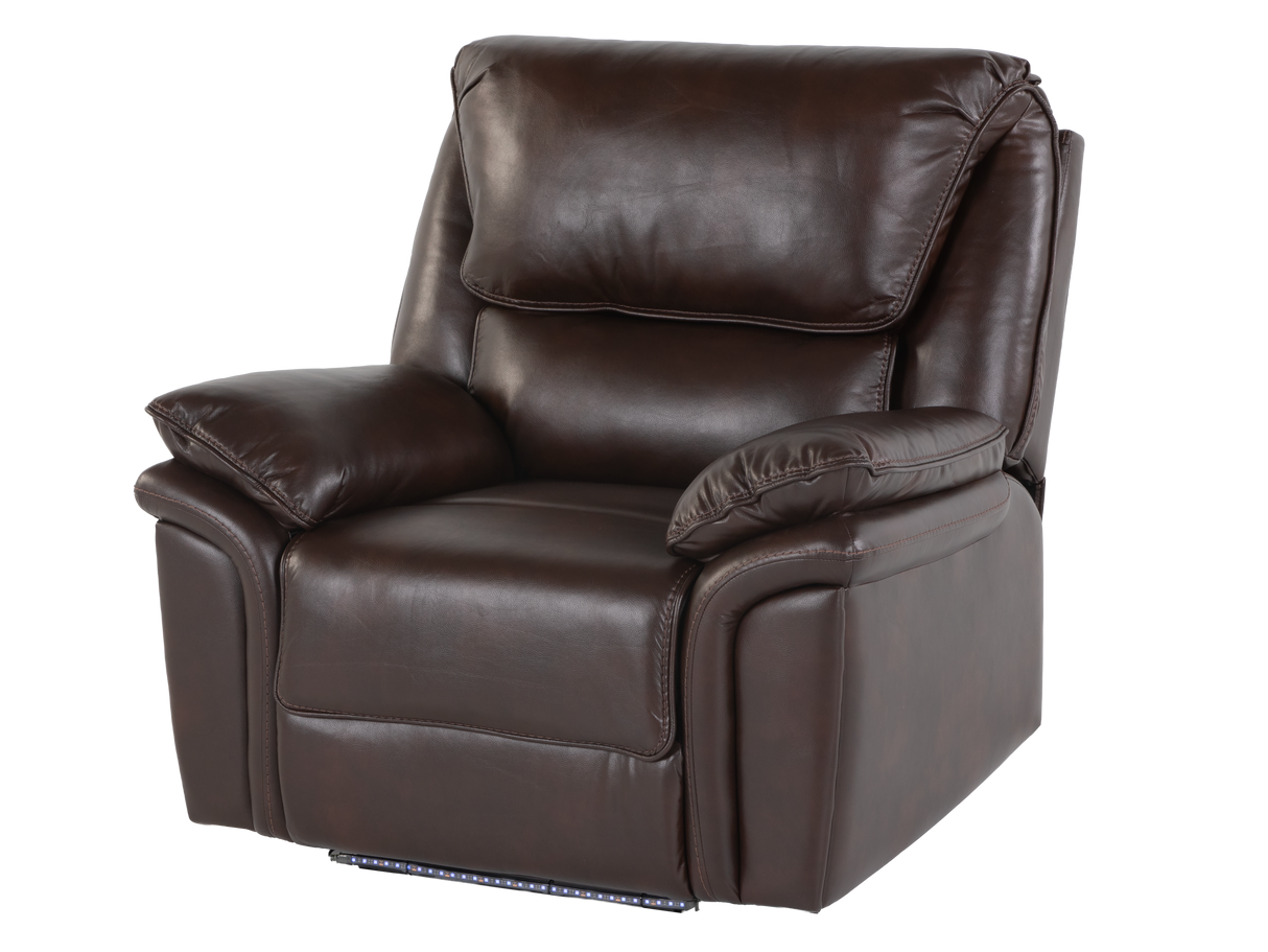 3 Piece Modern Power Reclining Living Room Set with LED Lighting