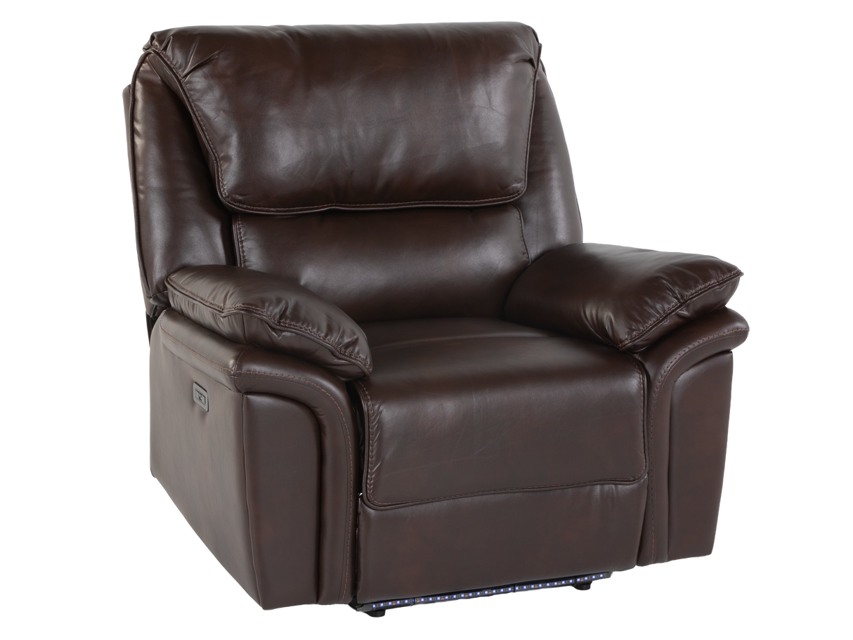 3 Piece Modern Power Reclining Living Room Set with LED Lighting