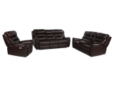 3 Piece Power Reclining Living Room Set by Sara Collections | Bel Furniture