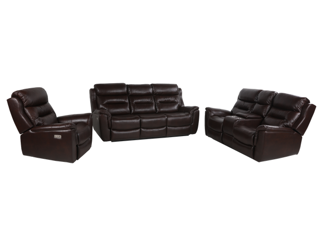 3 Piece Power Reclining Living Room Set by Sara Collections | Bel Furniture