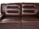 Brown Power Reclining Sectional with Power Headrests, Console & USB