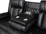 Contemporary 3-Piece Black Power Reclining Living Room Set