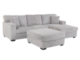2 Piece Sectional with Ottoman