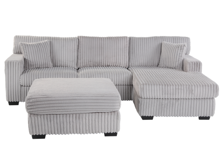 2 Piece Sectional with Ottoman