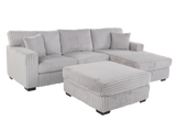 2 Piece Sectional with Ottoman
