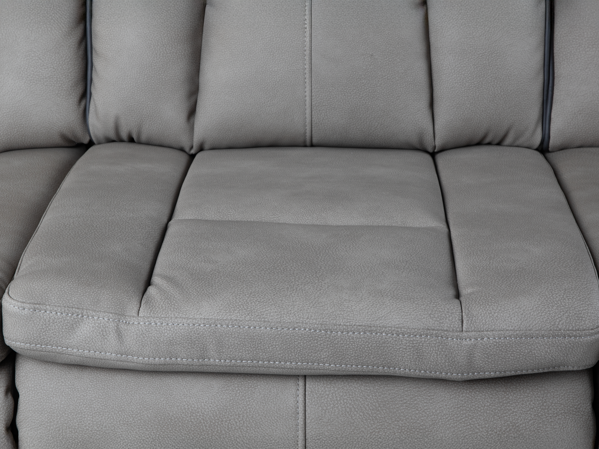 Gray 3 Piece Power Reclining Living Room Set with LED Lighting, Storage, and USB Ports