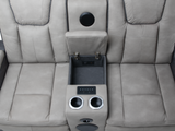 Gray 3 Piece Power Reclining Living Room Set with LED Lighting, Storage, and USB Ports