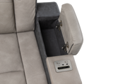 Gray 3 Piece Power Reclining Living Room Set with LED Lighting, Storage, and USB Ports
