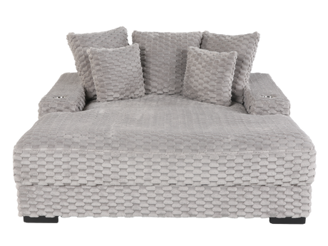 Oversized Chaise Lounge with Cup Holders & USB Charging Ports - view 3