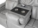 Light Grey Dual Power Reclining 3-Piece Living Room Set with Power Headrests, LED & Wireless Charging