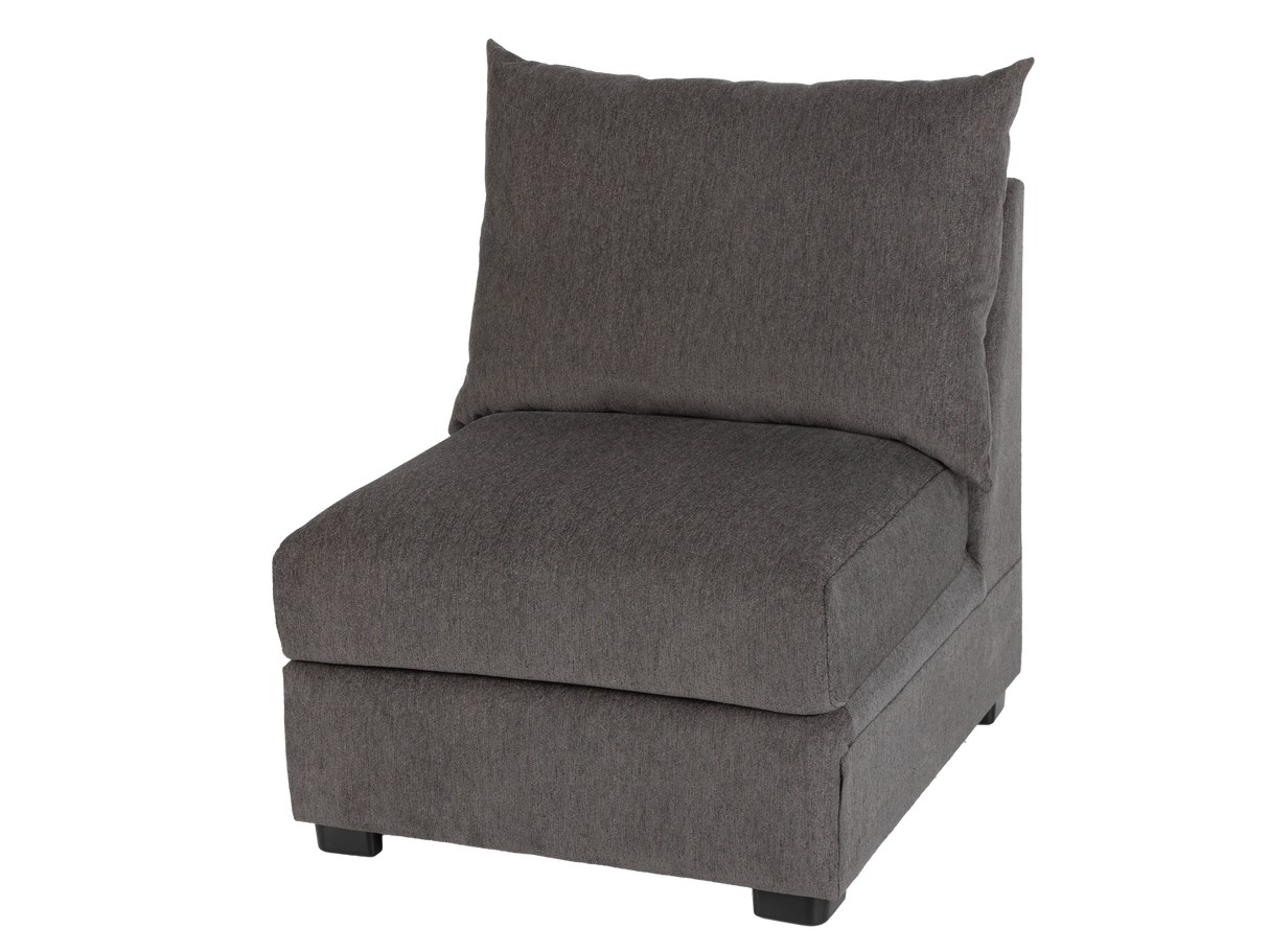 Dark Grey 3-Piece Sectional with Right Arm Facing Chaise