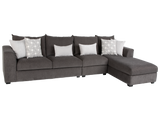 Armless Chair – Dark Grey Sectional Extension Seat