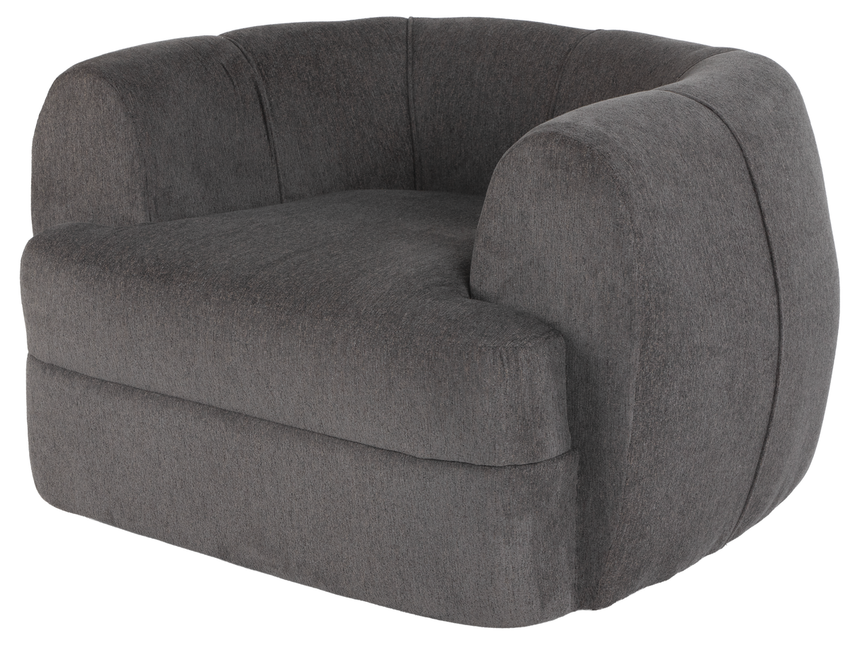 Dark Grey 2-Piece Sectional Sofa with Right-Facing Chaise