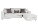 Airea Silver 2-Piece Sectional Sofa with Right-Facing Chaise