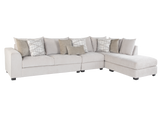 Solid Bone 3-Piece Sectional with Right Chaise