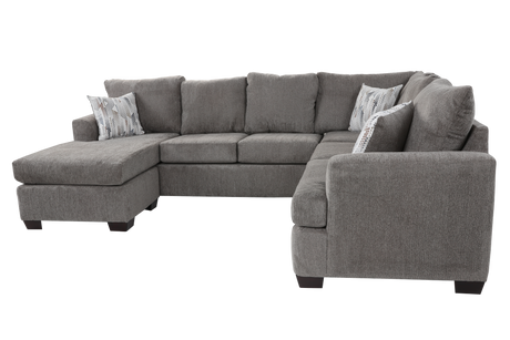 2-Piece Sectional Sofa with Chaise - Logan Nickel by JCOOPER | Bel Furniture