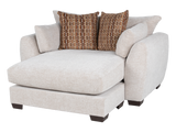 Beige Contemporary Upholstered Chaise