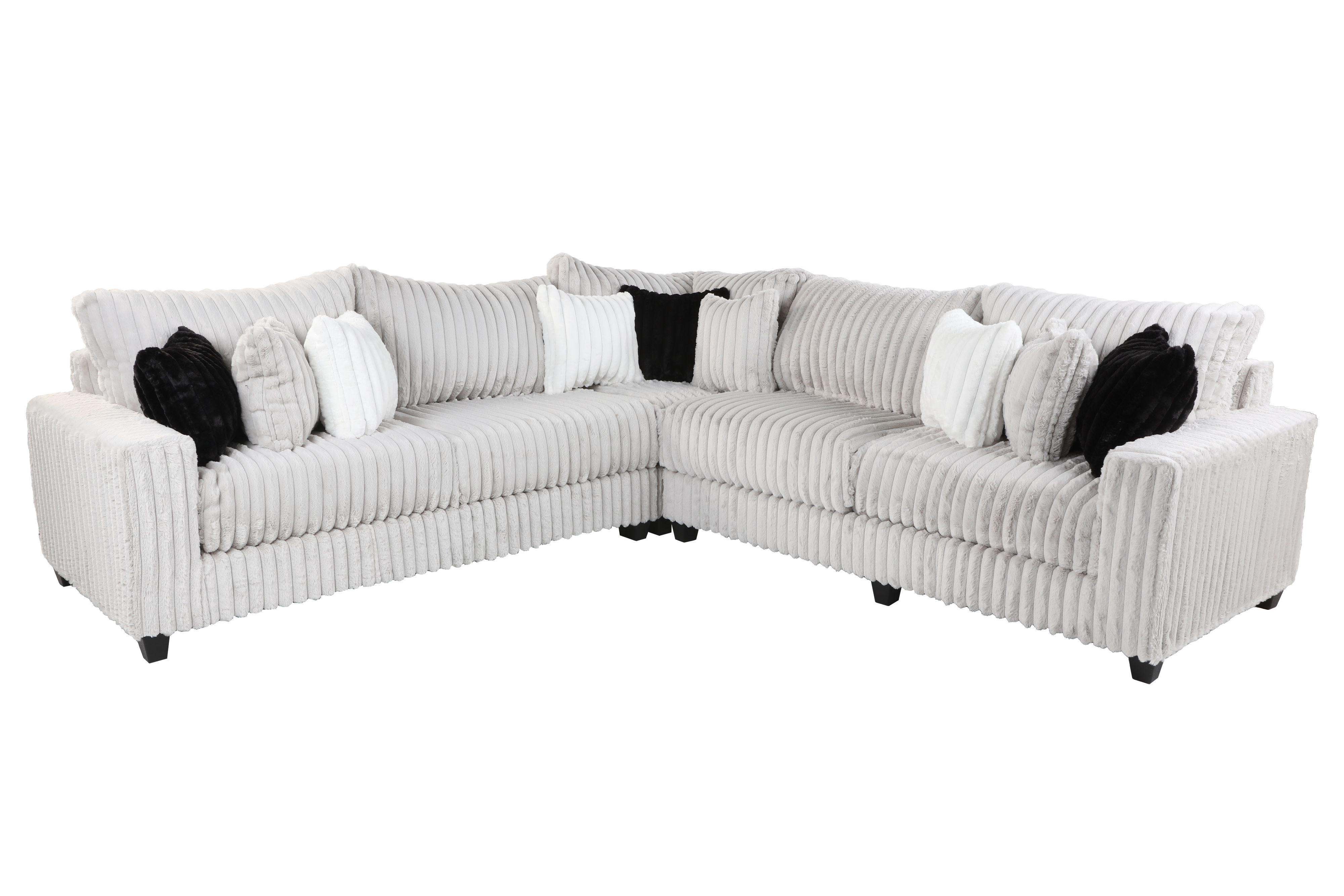 3 Piece Sectional - Grey