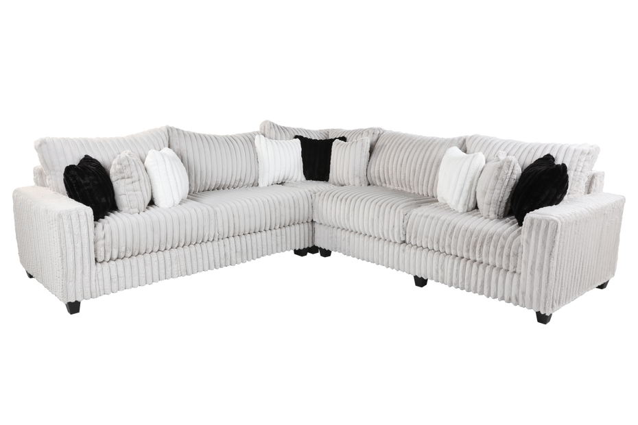 3 Piece Sectional - Grey