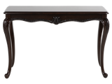 Avelina Traditional Dark Cherry Sofa Table with Carved Cabriole Legs