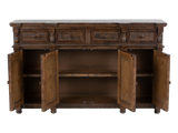 Lilac Rustic Brown Solid Wood Sideboard Buffet / TV Console