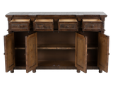 Lilac Rustic Brown Solid Wood Sideboard Buffet / TV Console