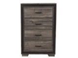 Gray 4 Drawer Chest