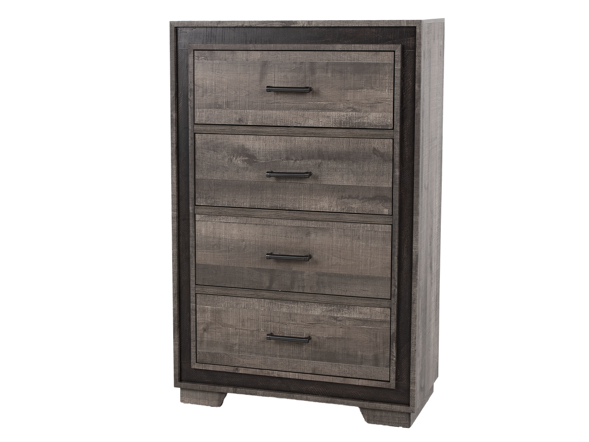 Gray 4 Drawer Chest