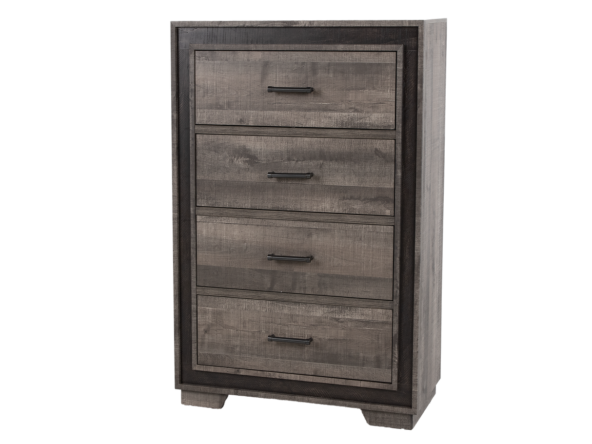 Gray 4 Drawer Chest
