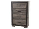 Gray 4 Drawer Chest