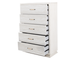Modern White Chest with LED Lighting