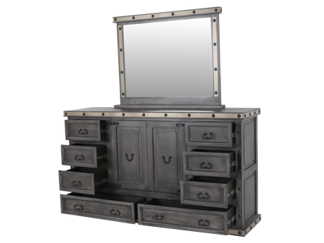 HACIENDA 6 Piece Bedroom set - Grey by Mollai Collections | Bel Furniture
