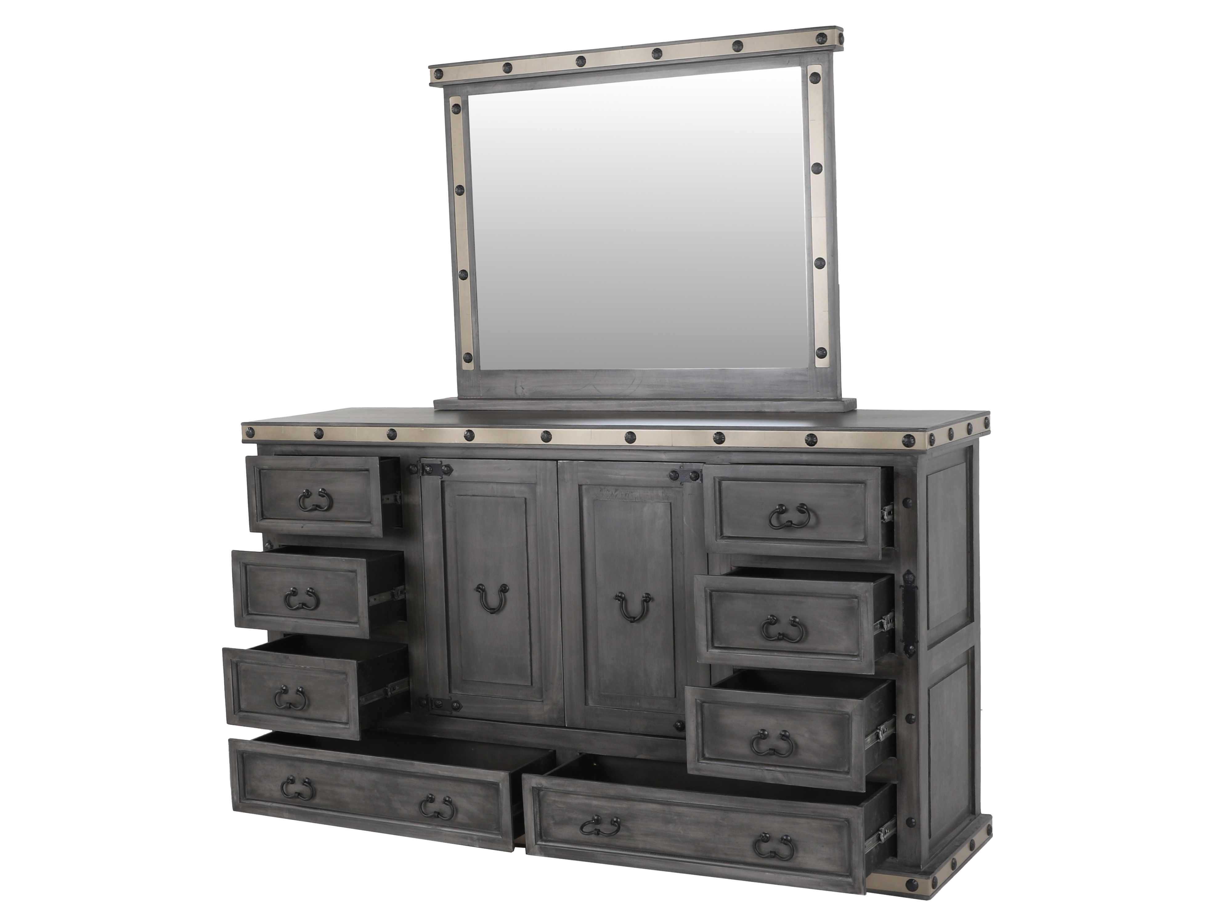 HACIENDA 6 Piece Bedroom set - Grey