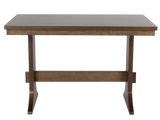 Contemporary Light Oak 6-Piece Counter Height Dining Set with Upholstered Chairs & Bench