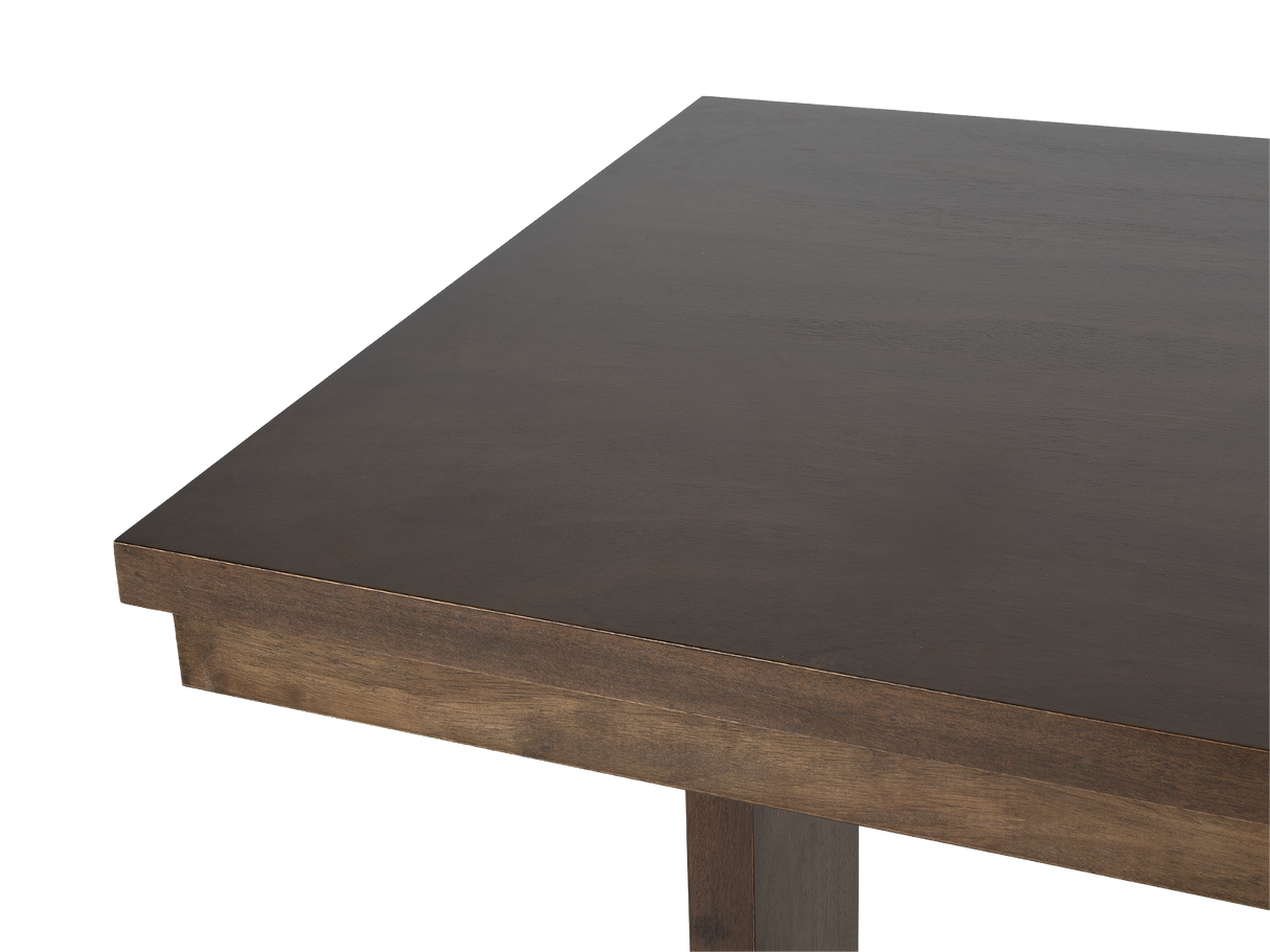 Contemporary Light Oak 6-Piece Counter Height Dining Set with Upholstered Chairs & Bench